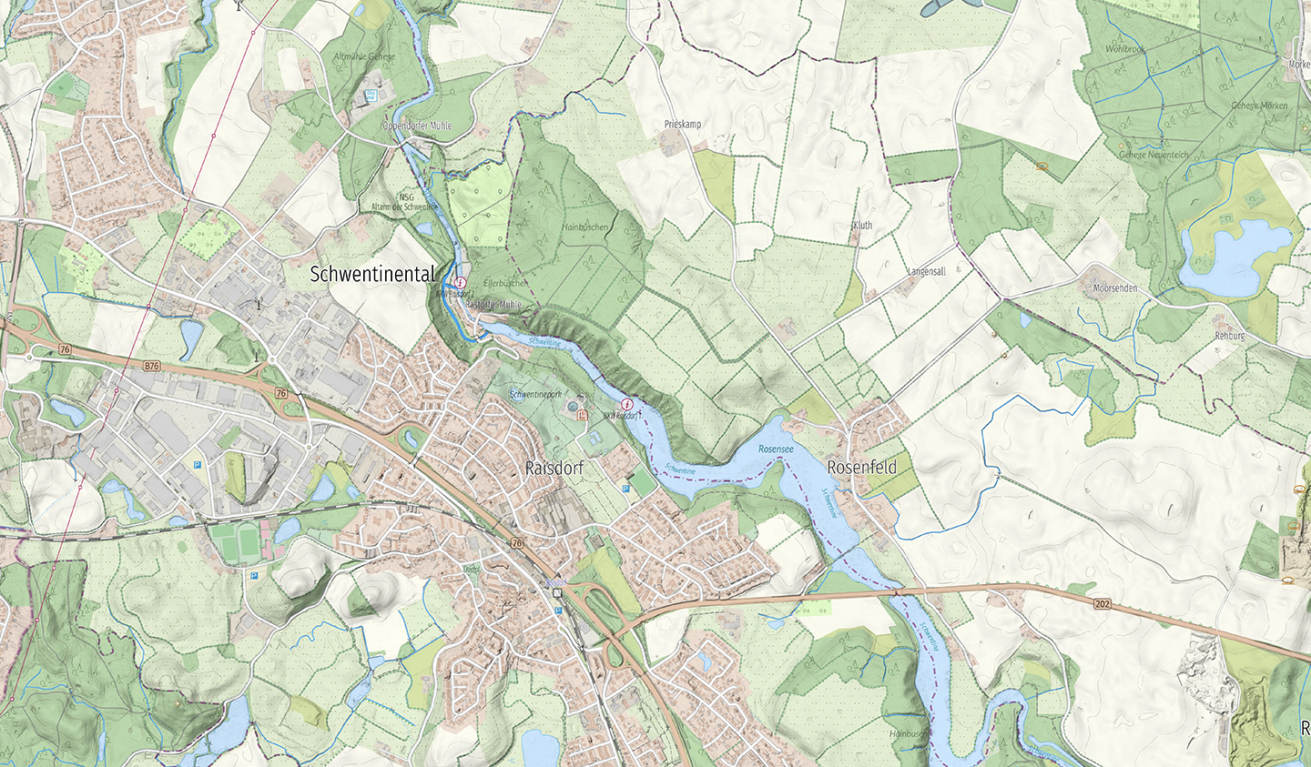Neue Höhenschummerung für Schleswig-Holstein jetzt in onmaps Neue Höhenschummerung für Schleswig-Holstein jetzt in onmaps