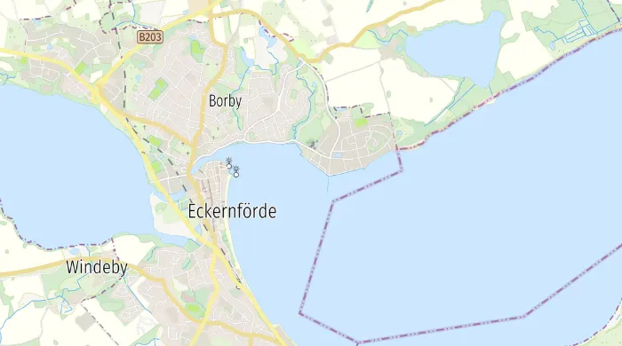 Digitale ATKIS-Karte mit dezentem Luftbild-Overlay